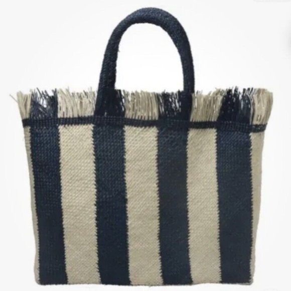 Veronica Beard Handbags - Veronica Beard Dans la Main Bag Handmade Iraca Palm Brown❤️Great gift❤️